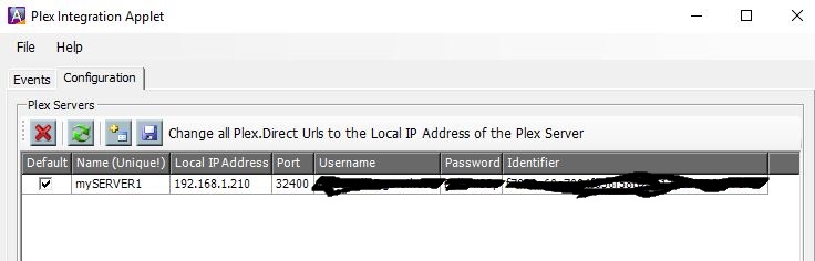 PlexConfig