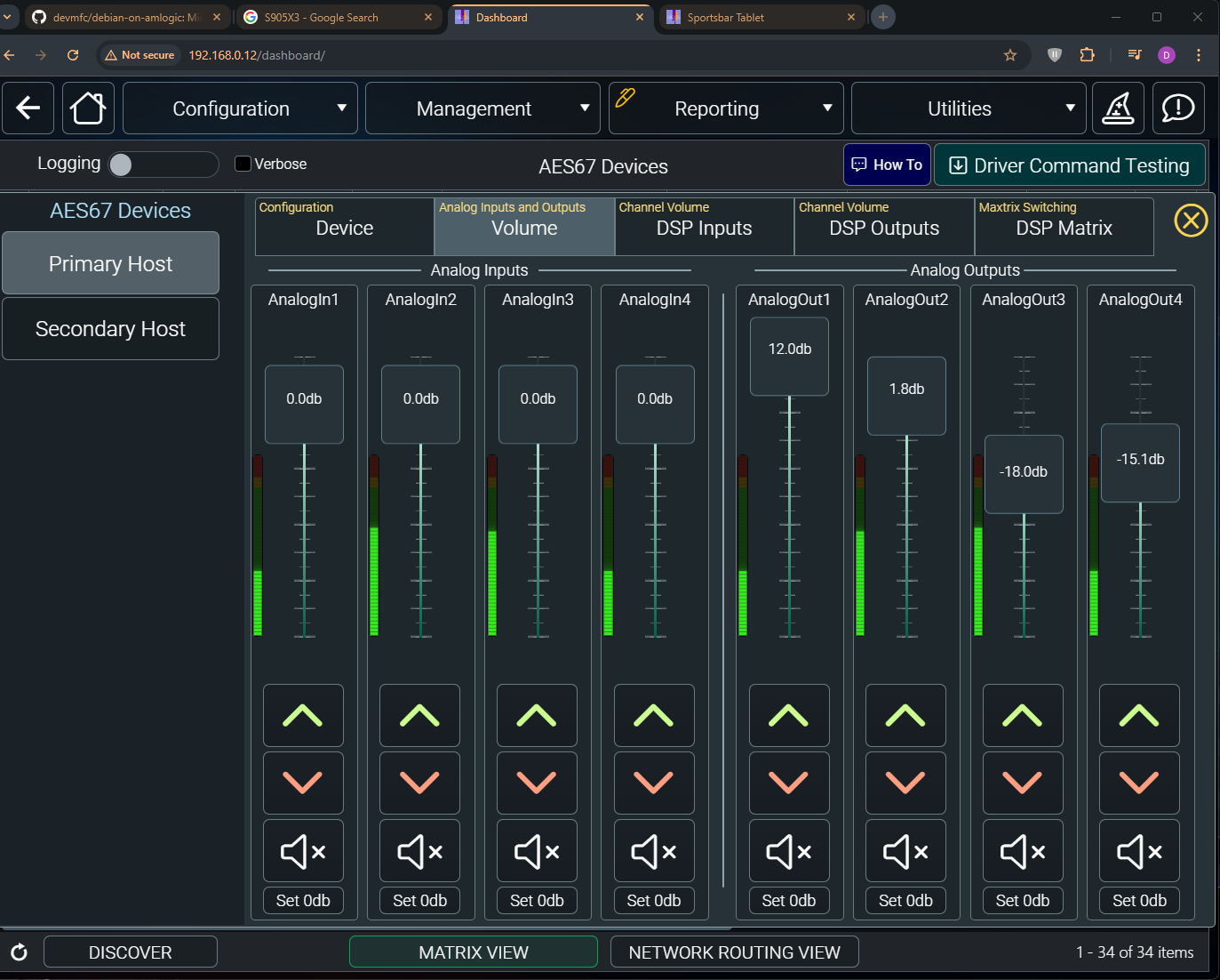 vu dashboard