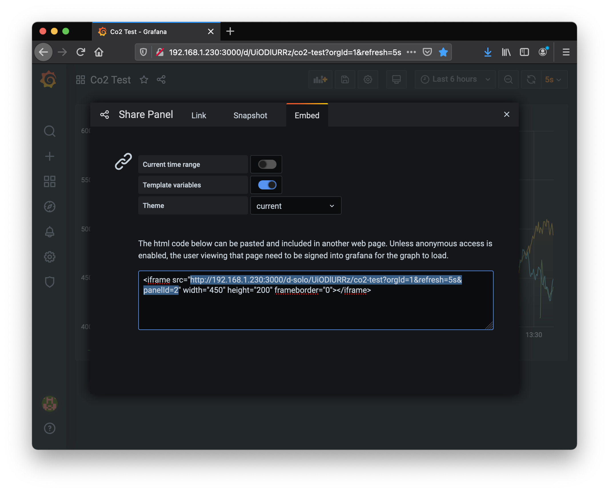 Grafana time2