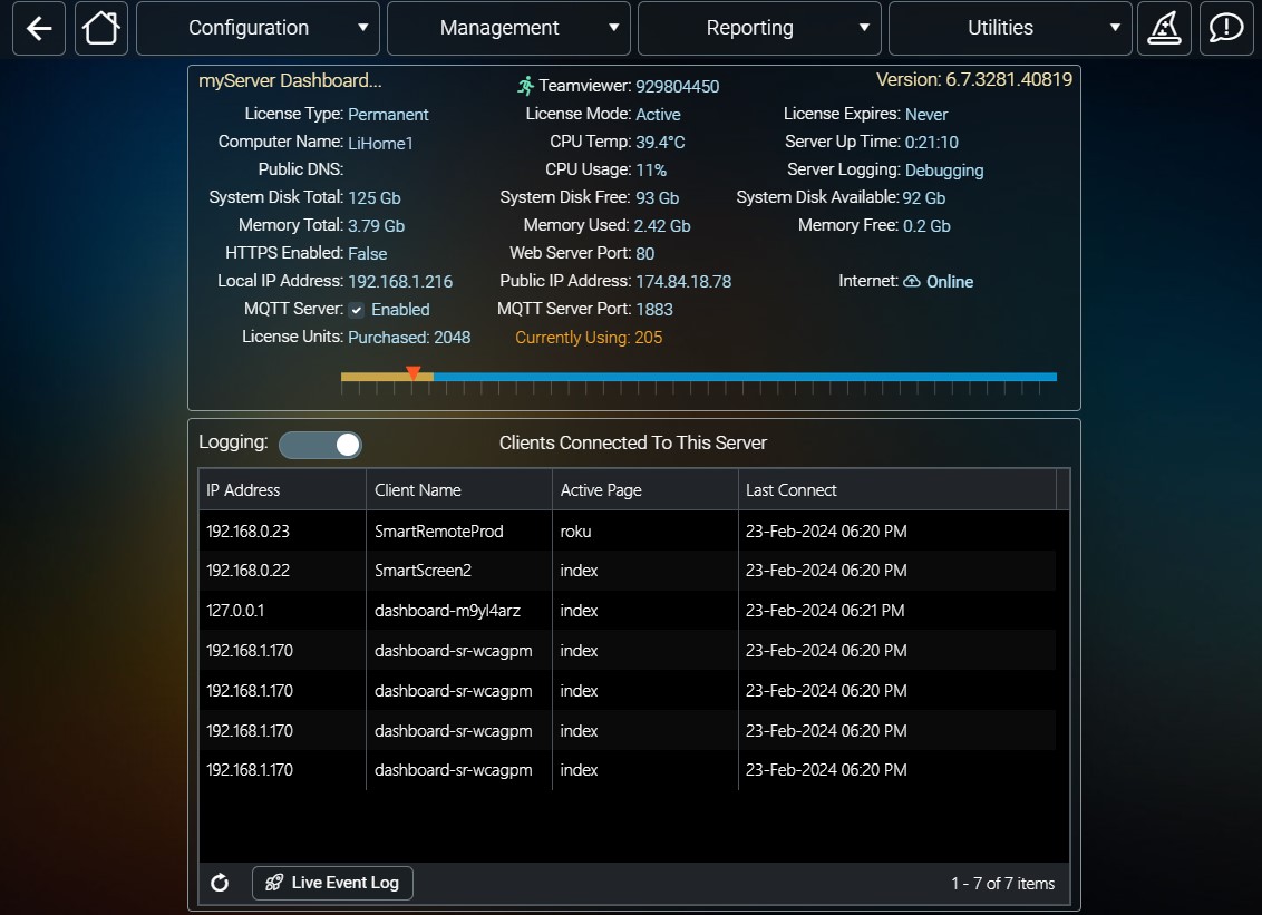 myServer6 home 1