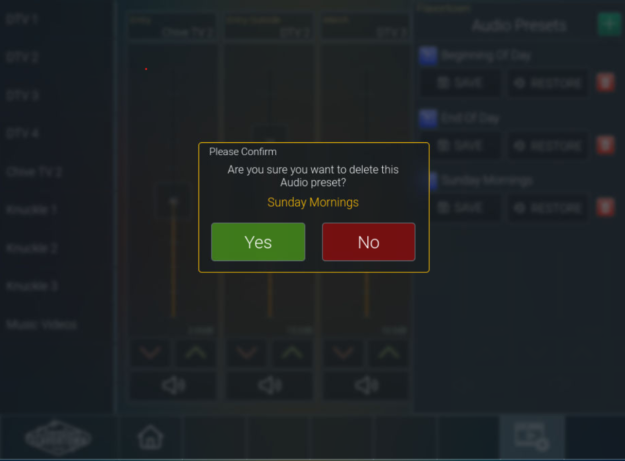 preset delete confirm