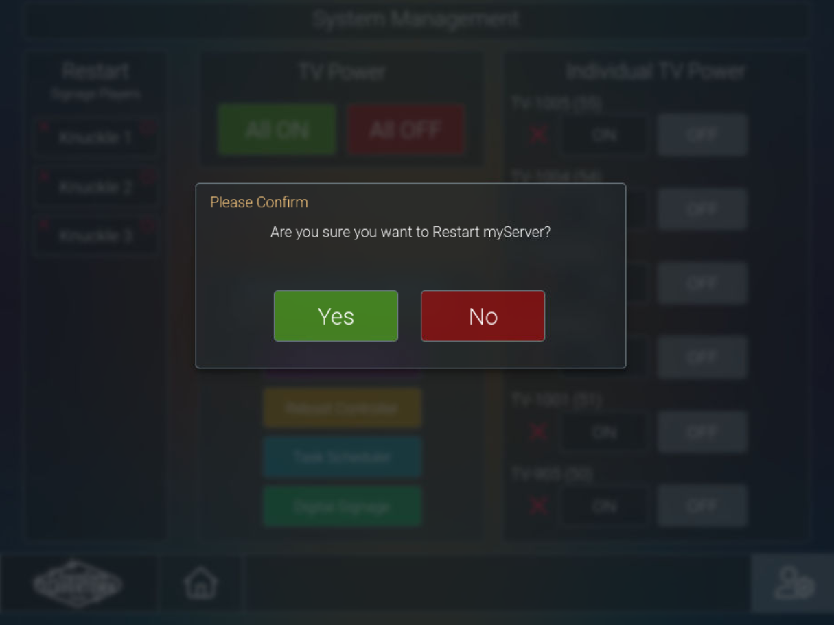 preset restartconfirm