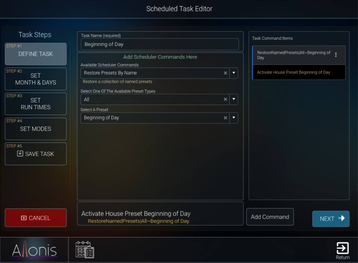 preset scheduler3