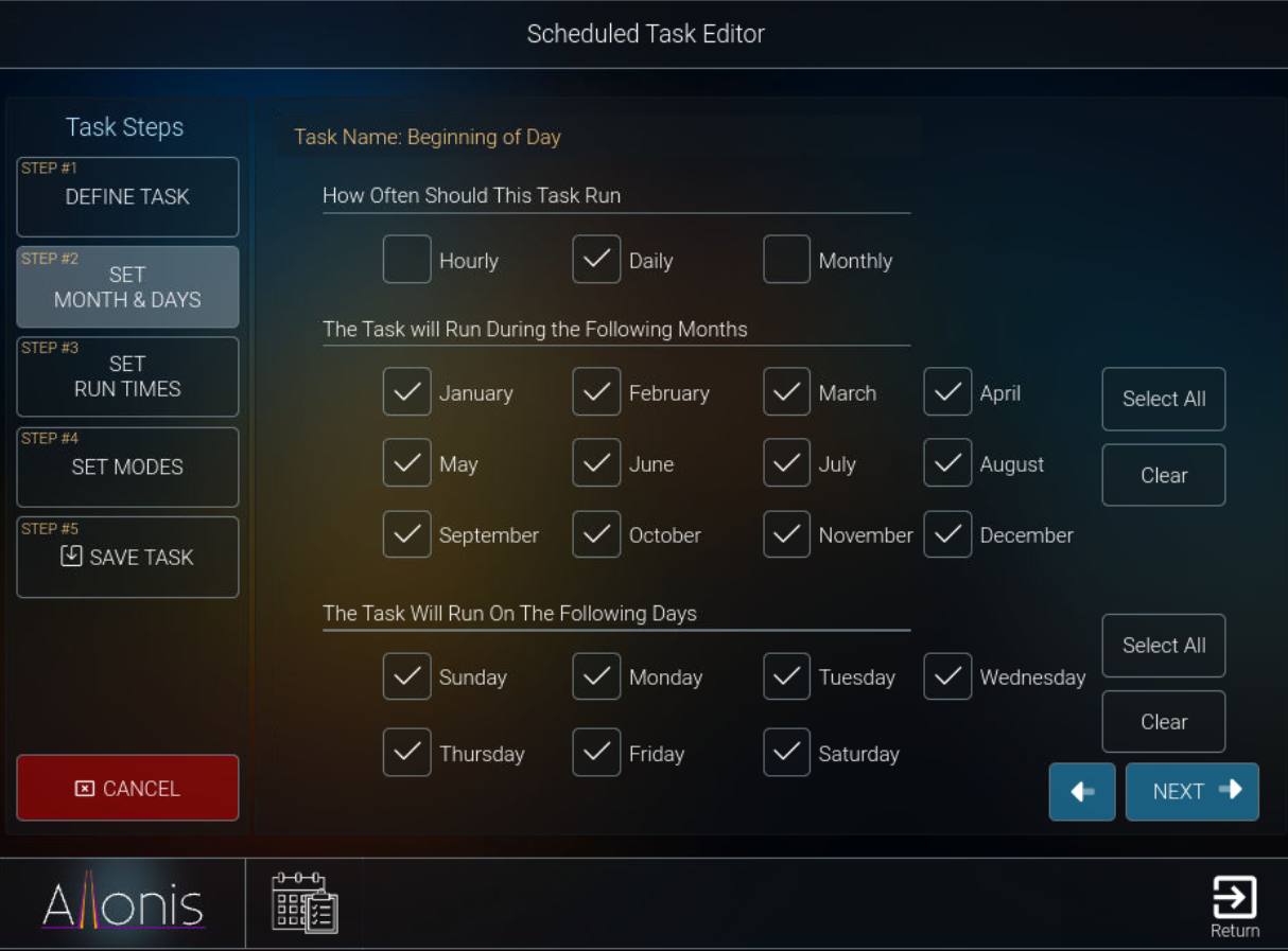 preset scheduler4