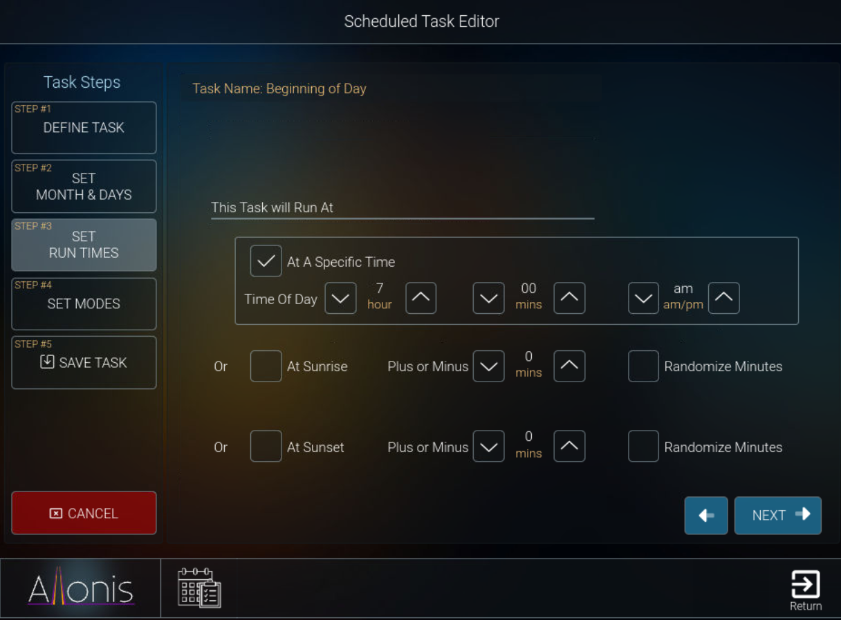 preset scheduler5