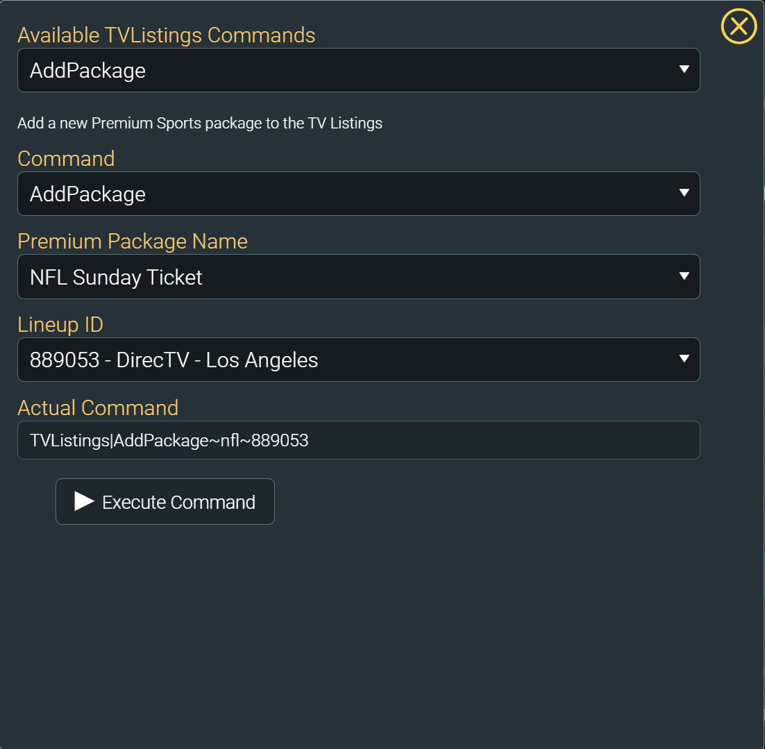 tvl addpackage